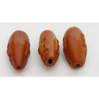 3 Chinese gesneden Olive Hediao Pit Nut kralen